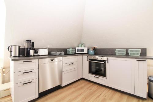 廚房, Ostseeresidenz Appartements Wischuer Fewo 37 in 賓多夫