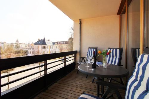 Balcony/terrace, Haus Mecklenburg, Apartment Perla in Ostseebad Kuhlungsborn