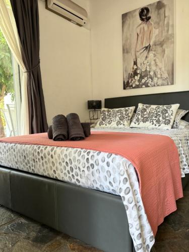 Mediterranean poolside garden cottage in Kiti