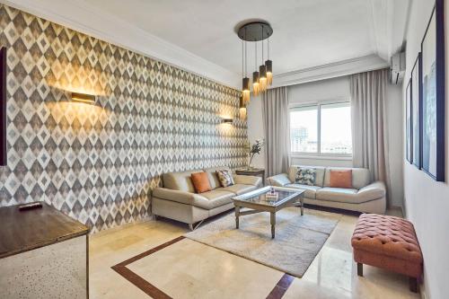 Spacious 2 Bed Flat with City Views and Free Parking, Casablanca (fotografie 7)
