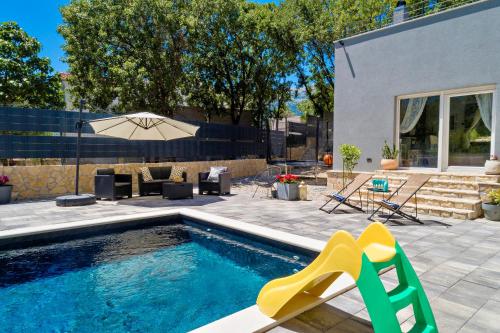 Luxury Villa Andrea Vrzika in forest near the sea