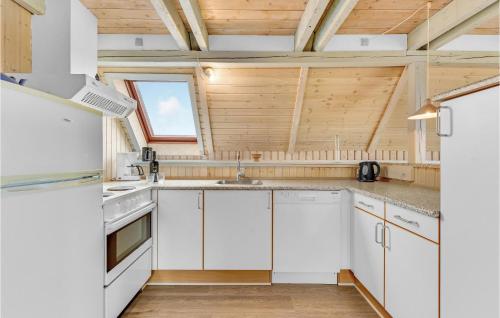 Kitchen, Holiday Home Hvide Sande With A Fireplace 05 in Hvide Sande