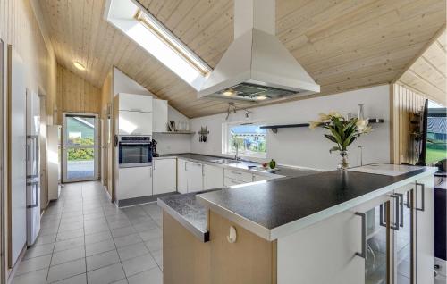 Kitchen, Beautiful Home In Idestrup With Sauna in Idestrup