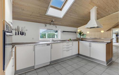 Kitchen, Beautiful Home In Idestrup With Sauna in Idestrup
