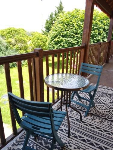 ระเบียง/ชานเรือน, Chambre Nounours et Paillette in รีเชอลีเยอ