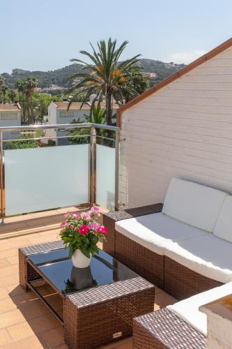 balcon/terasă, Casa 8 - Parc Sant Ramon, descanso y armonia in S'Agaro