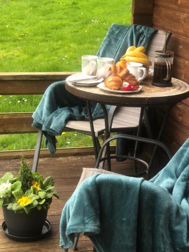 balkon/terras, Polgwedhen Lodge in Kea