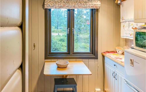廚房, 3 Bedroom Amazing Home In Sjusjøen in 斯幽斯耶恩