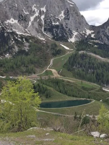 Nassfeldpass Pistenblick in Sonnenalpe Nassfeld, Österreich