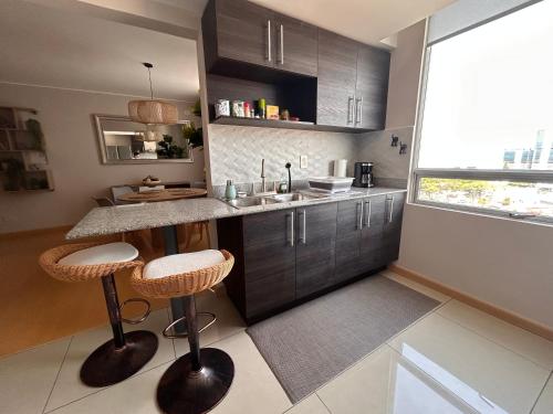 Kitchen, Moderno apartamento totalmente equipado in Hospital