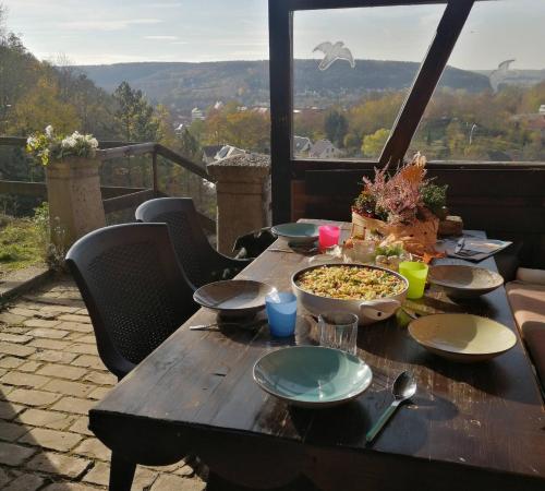 陽台/露台, Weinberghaus - Wohnen im Weinberg in der Toskana des Nordens in 弗賴堡(溫斯特魯特)