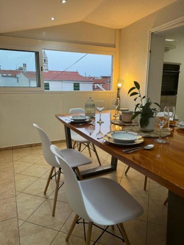 Erkély/terasz, Apartments Vrime in Biograd na Moru