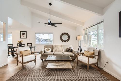 Natural Light, High-Vaulted Ceilings Apartment and Garage detail