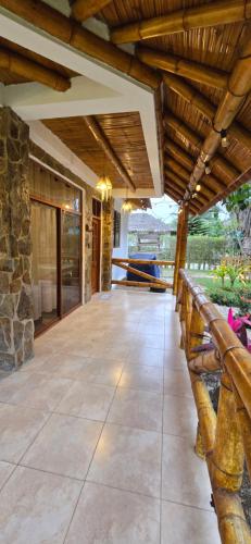 陽台/露台, Casa vacacional Playa y Campo familiar in 奧隆