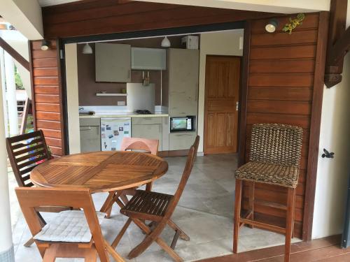 RDC Villa La Mahaudière vue mer à 300m de la plage de Grande Anse à pied (RDC Villa La Mahaudiere vue mer a 300m de la plage de Grande Anse a pied) in Deshaies