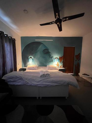 1 double bed