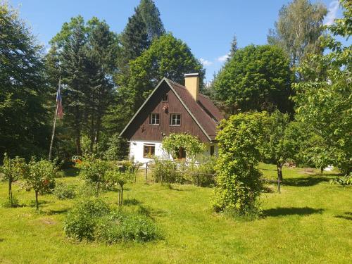 A szálláshely kívülről, Chata U slepé kočky (Chata U slepe kocky) in Šluknov