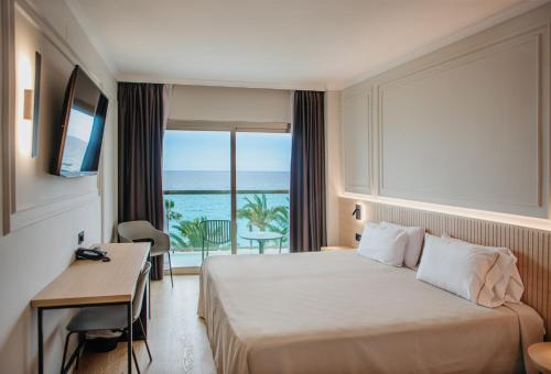 Quarto twin, lado do mar