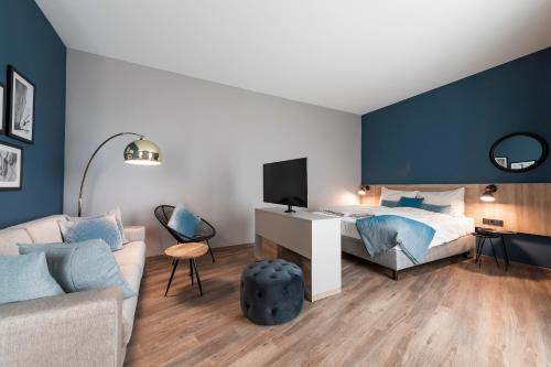 1 double bed, 1 sofa bed