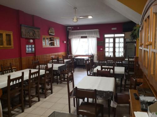 Restaurant, Pension Plaza in Muxia