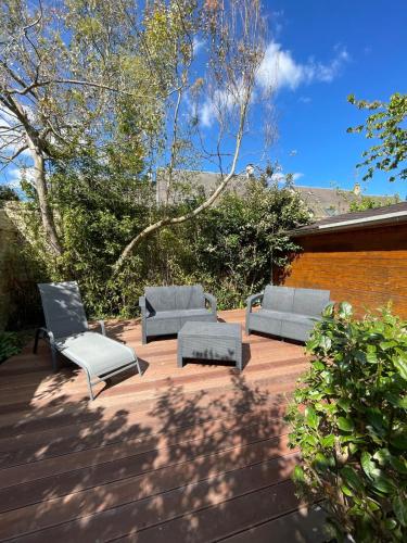 Chalet dans jardin privatif chambre d'hôte Giberville