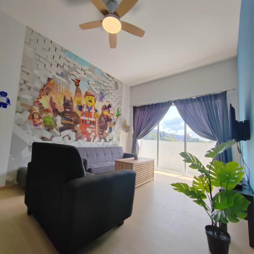 Muji Style brick themed Cameron Highland Homestay FREE Netflix near Robinson Falls