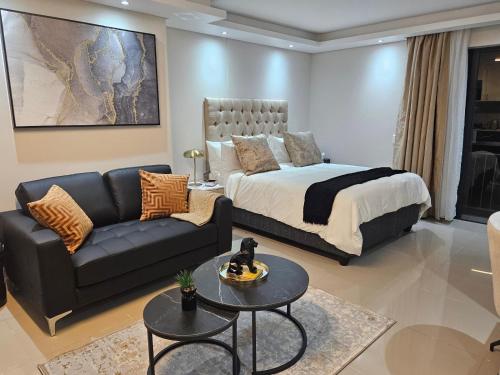 Apartament de 36 m2 amb 1 habitació i 1 bany privat a Umhlanga Rocks (Glorystar The Millennial Umhlanga) in Durban