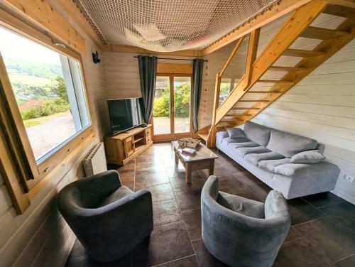 sala de TV, Chalet Sauna jacuzzi 6 personnes in La Bresse