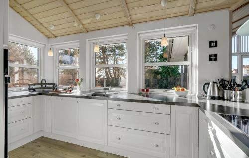 Kitchen, Holiday Home Skansegardsvej in Hals