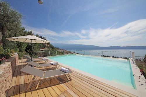  Exclusive Villa Agave mit Seeblick, privates Pool, Whirpool und Sauna in Toscolano-Maderno