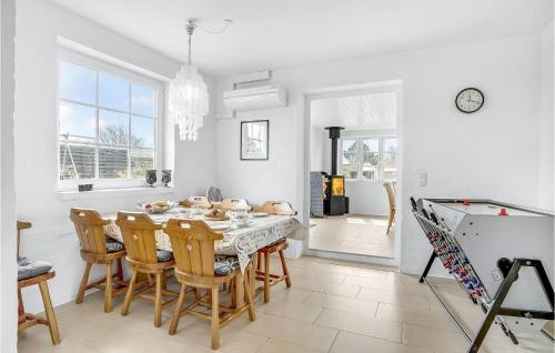 Kitchen, Holiday Home Glesborg With A Fireplace 7 in Glesborg