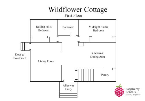 Wildflower Cottage - Cute Home with Yard & Bonfire