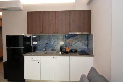Kitchen, Mavili Luxury Apartments in Kavala