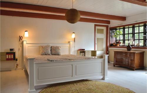 Kitchen, Three-Bedroom Holiday Home In Kirke Eskilstrup in Hvalso