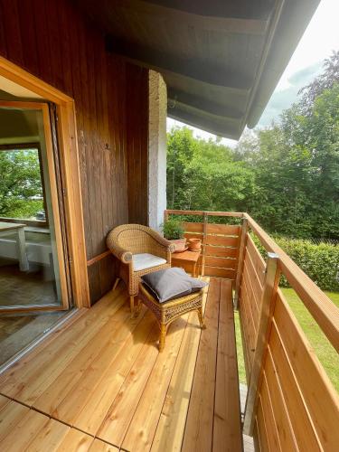 Erkély/terasz, Ferienwohnung Lula in Gstadt