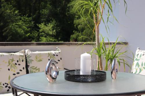 Kilátás, Residenz Waldblick 5 STERNE Penthouse-Ferienwohnung Klassifizierung DTV in Wachenheim an der Weinstrasse