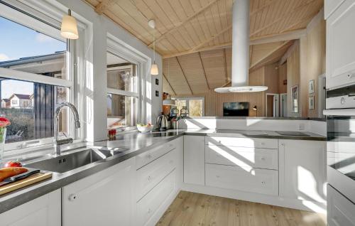 Kitchen, Holiday Home Skansegardsvej in Hals