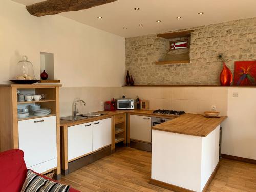 virtuve, Le Pressoir de la Vieville, Gite Moliere in Mandeville-en-Bessin