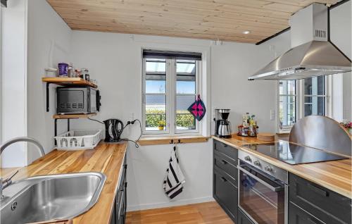 virtuve, 3 Bedroom Cozy Home In Kirke Hyllinge in Kirke-Hyllinge