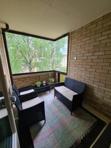 Balkon/terasa, Rauhallinen huoneisto huippusijainnilla in Varkaus