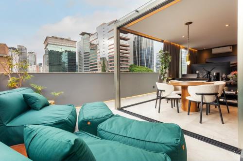 Garden View Studio - apto de luxo no coração de SP, São Paulo