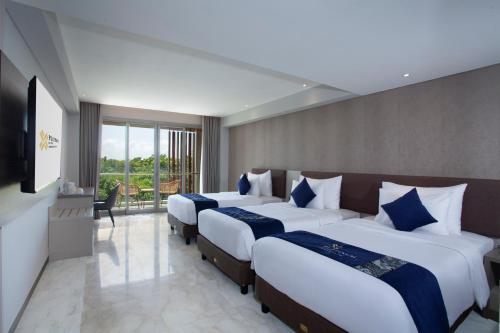 Camera tripla, deluxe, balcone, 3 letti
