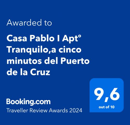  Casa Pablo I Aptº Tranquilo,a cinco minutos del Puerto de la Cruz in Los Realejos