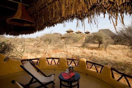 陽台/露台, 桑布魯索帕山林小屋 (Samburu Sopa Lodge) in 薩布魯國家公園