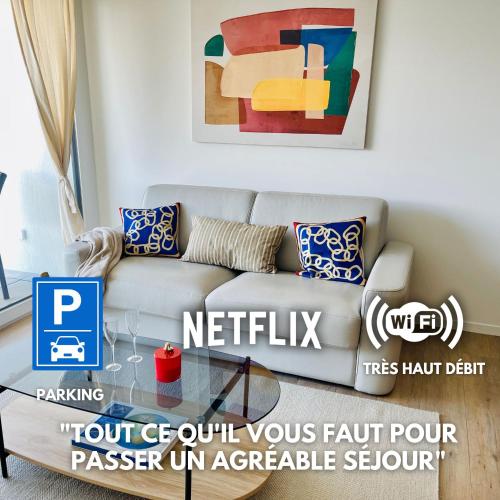 AM3Office apartment Lausanne new, cozy, central, fast Wi-Fi & contactless check-in in Prilly, Schweiz