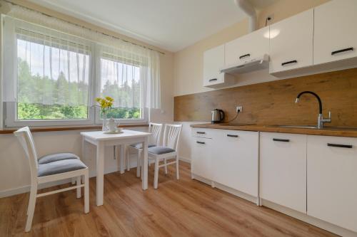 кухня, Kurka Wodna - Apartamenty na Mazurach in Єдвабно