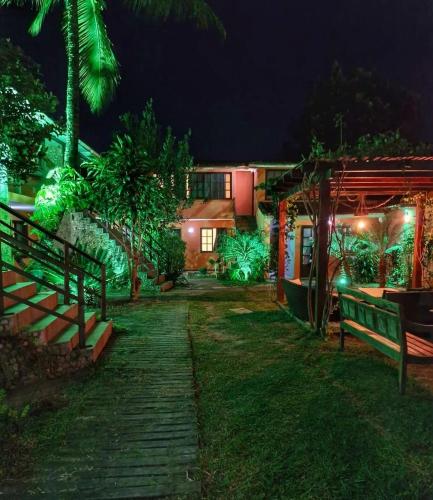 Vrt, Pousada Encanto dos Anjos in jezero Geriba