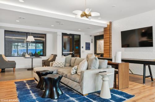 Közös társalgó / TV, Kasa NoDa Charlotte near Történelmi Rosedale-ültetvény