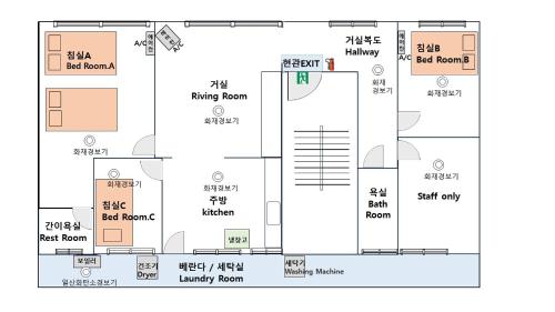 SeoulhouseJamsil,풀옵션,신규오픈,3룸,2화장실,넓은거실,4인쇼파,8인식탁,잠실,롯데월드,롯데타워,코엑스비즈니스,KSPO DOME,종합운동장,아산병원,삼성병원,강남성형외과, Soul (fotografie 7)