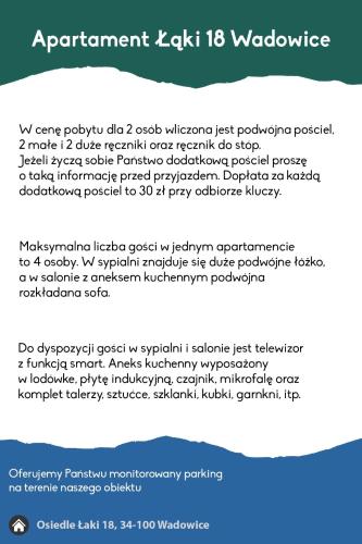 Apartament Łąki18